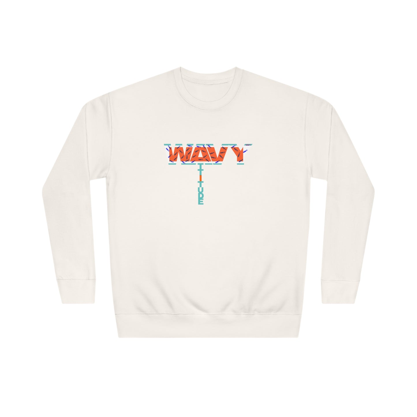 WAVY Womens Attitude Crazy Print Sweatshirt