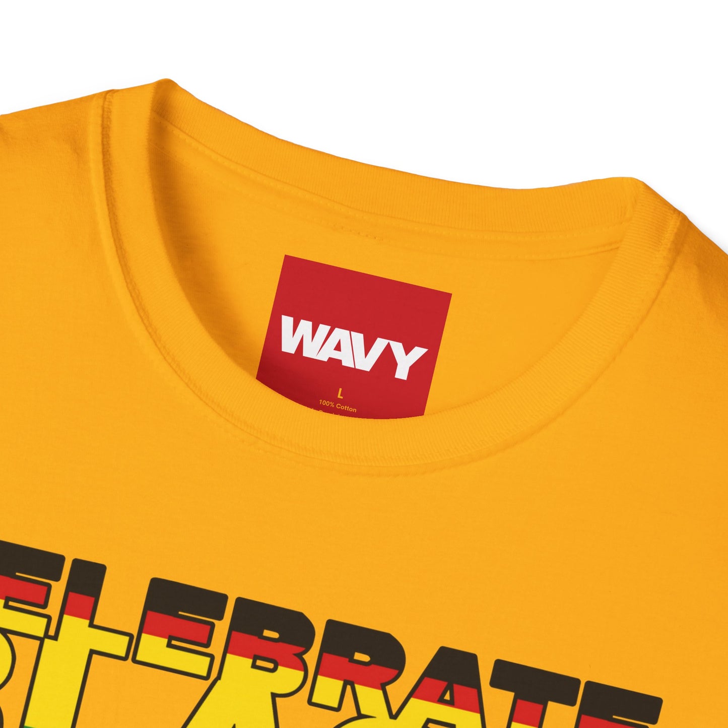 WAVY Brand Mens Black History Month Short Sleeve Crewneck Tee