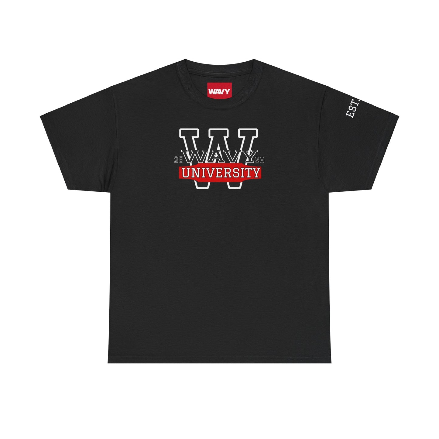 WAVY Brand University Banner Mens Crewneck Tee