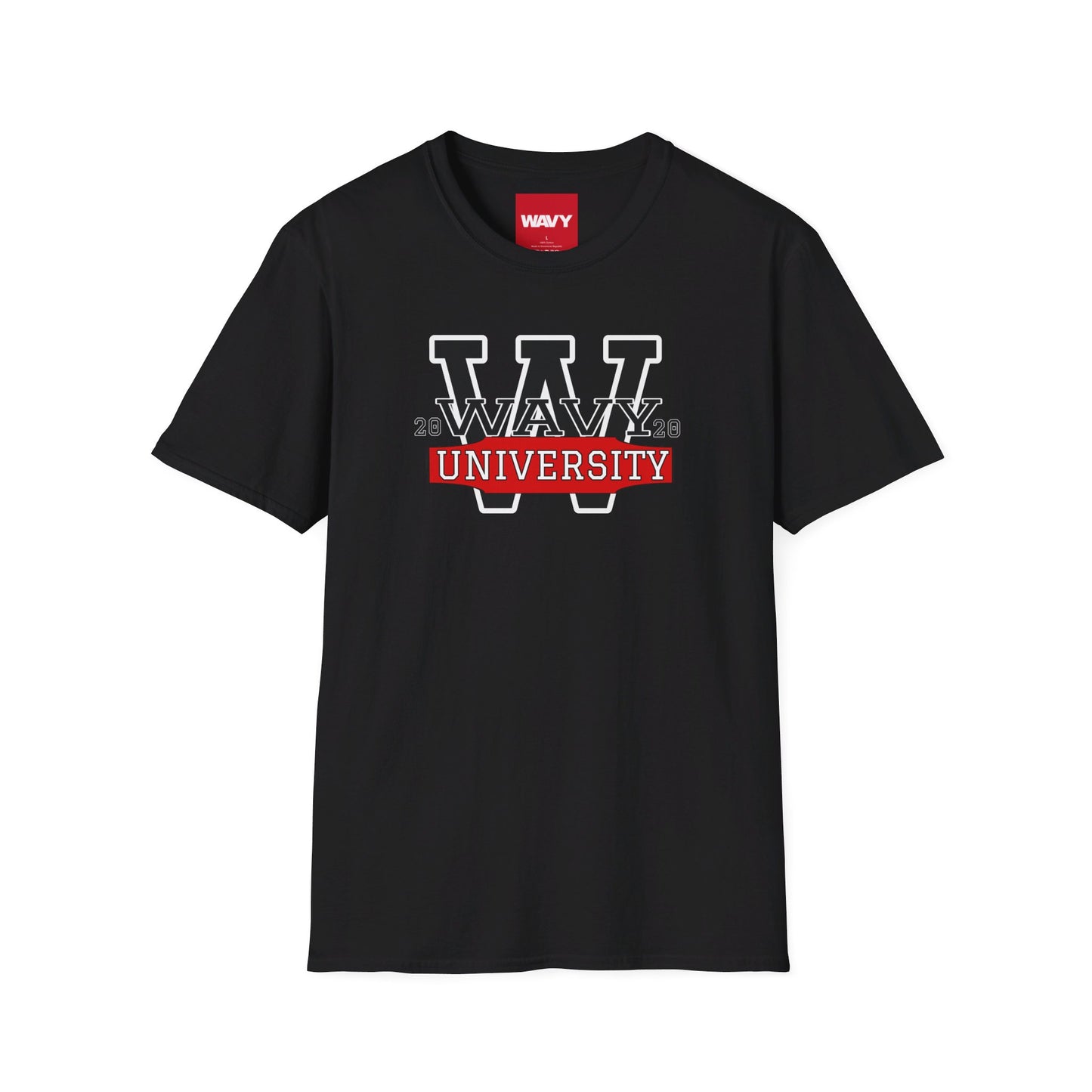 WAVY Brand University Banner Womens Crewneck Tee