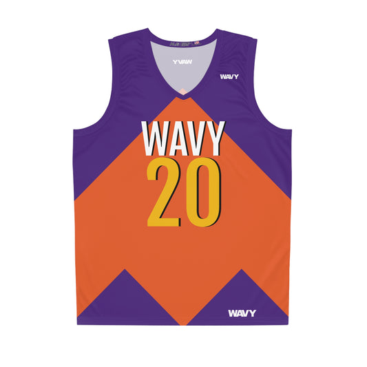 WAVY Brand Unisex Home Team Basketball Jersey