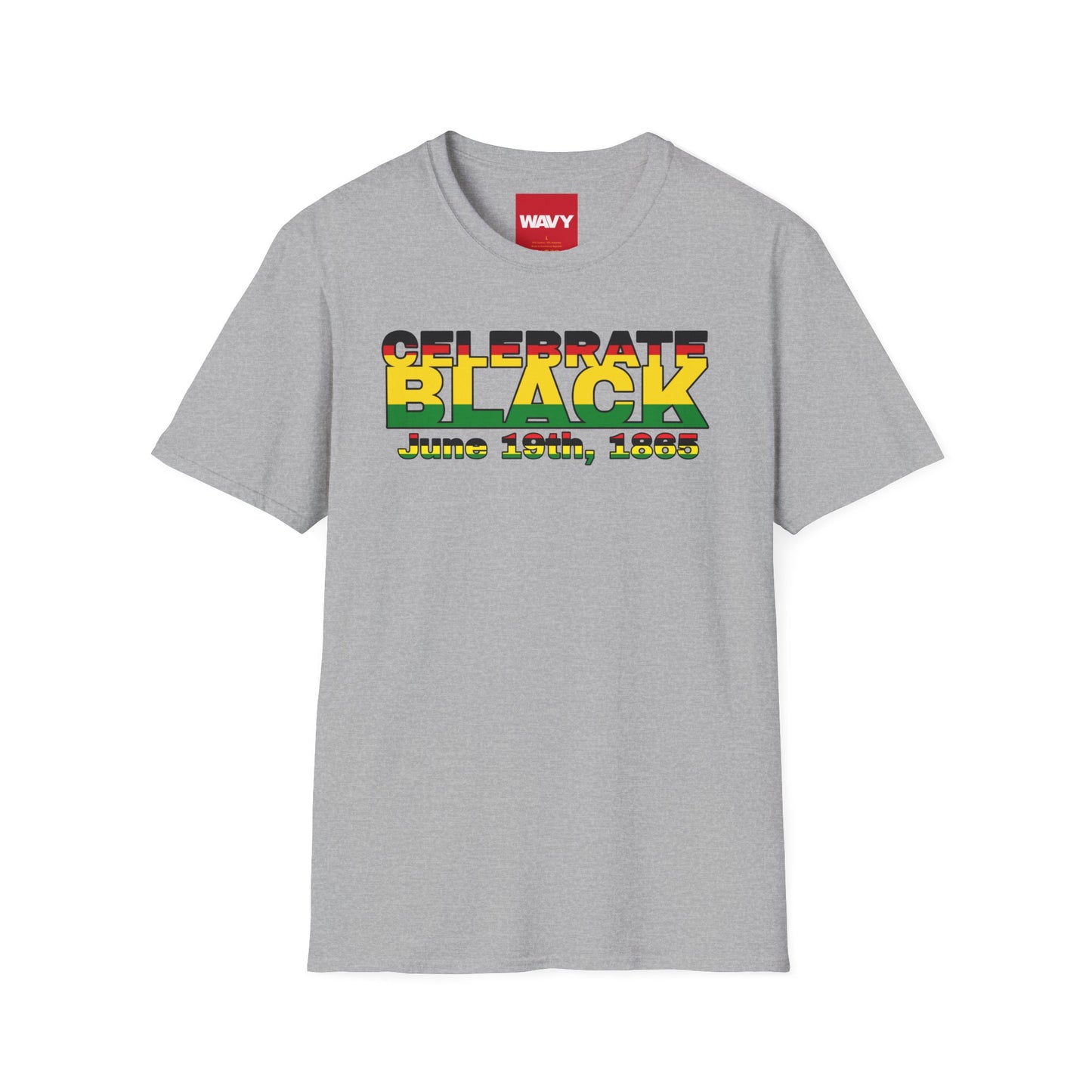 WAVY Brand Mens Black History Month Short Sleeve Crewneck Tee