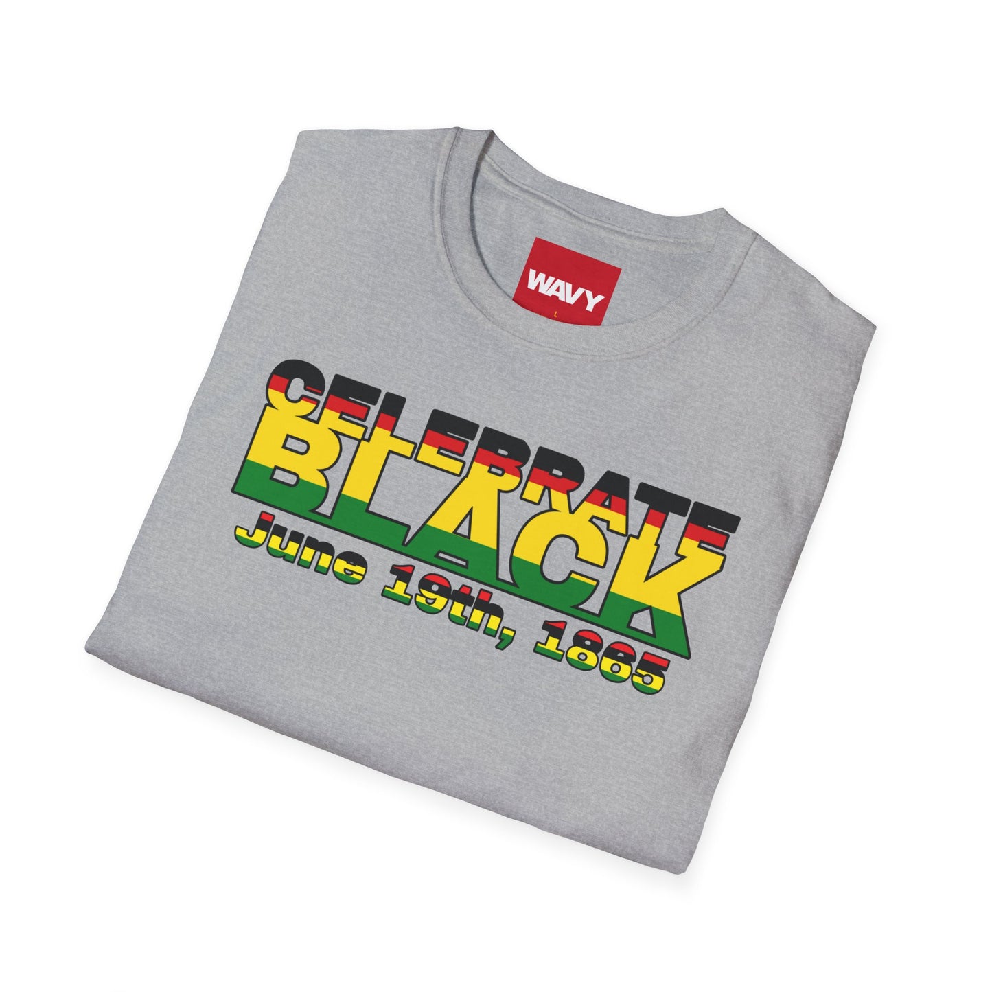 WAVY Brand Mens Black History Month Short Sleeve Crewneck Tee