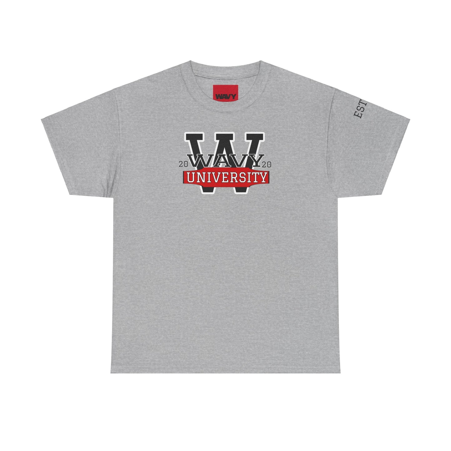 WAVY Brand University Banner Mens Crewneck Tee