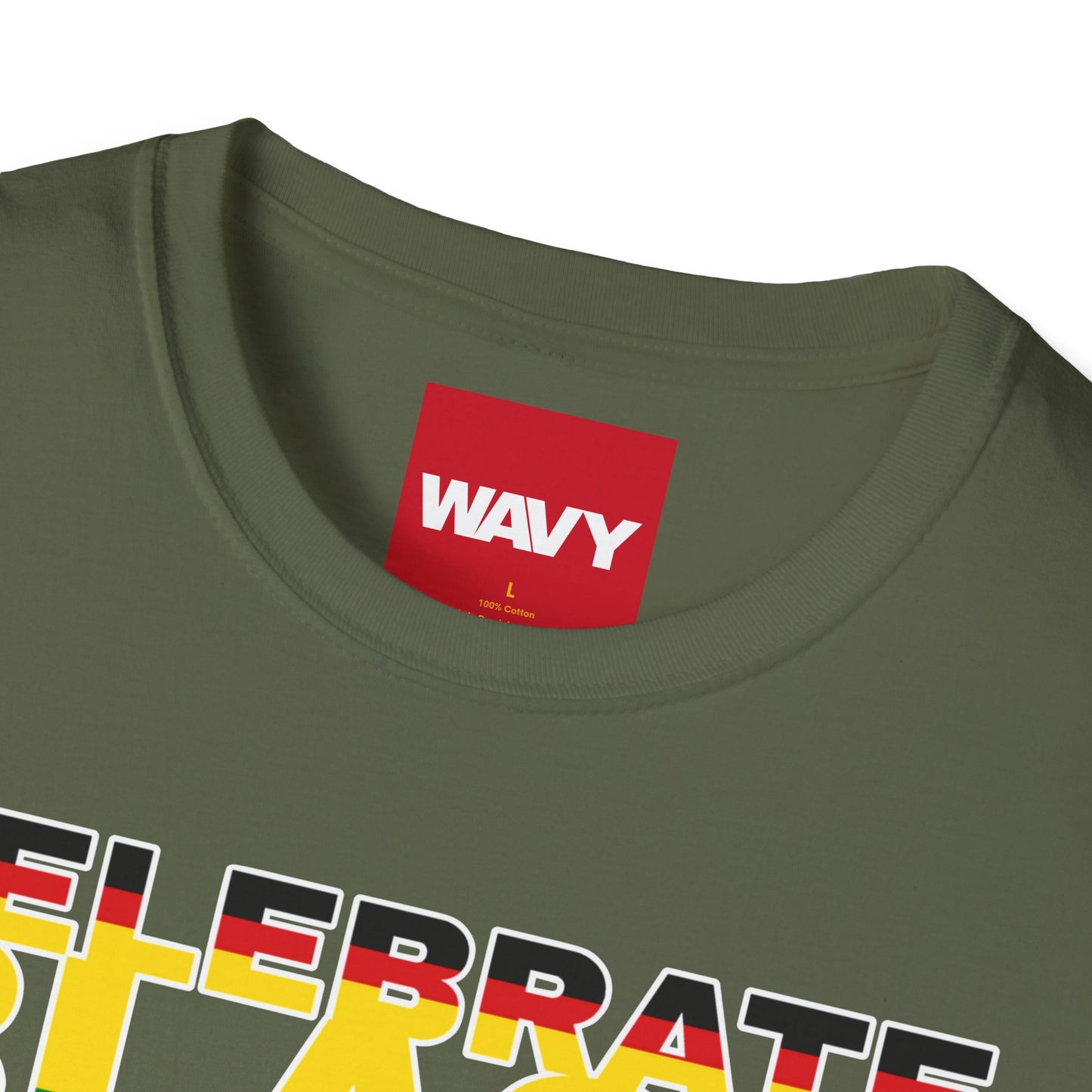 WAVY Brand Mens Black History Month Short Sleeve Crewneck Tee