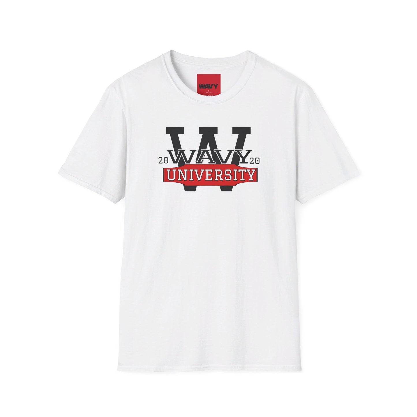 WAVY Brand University Banner Womens Crewneck Tee