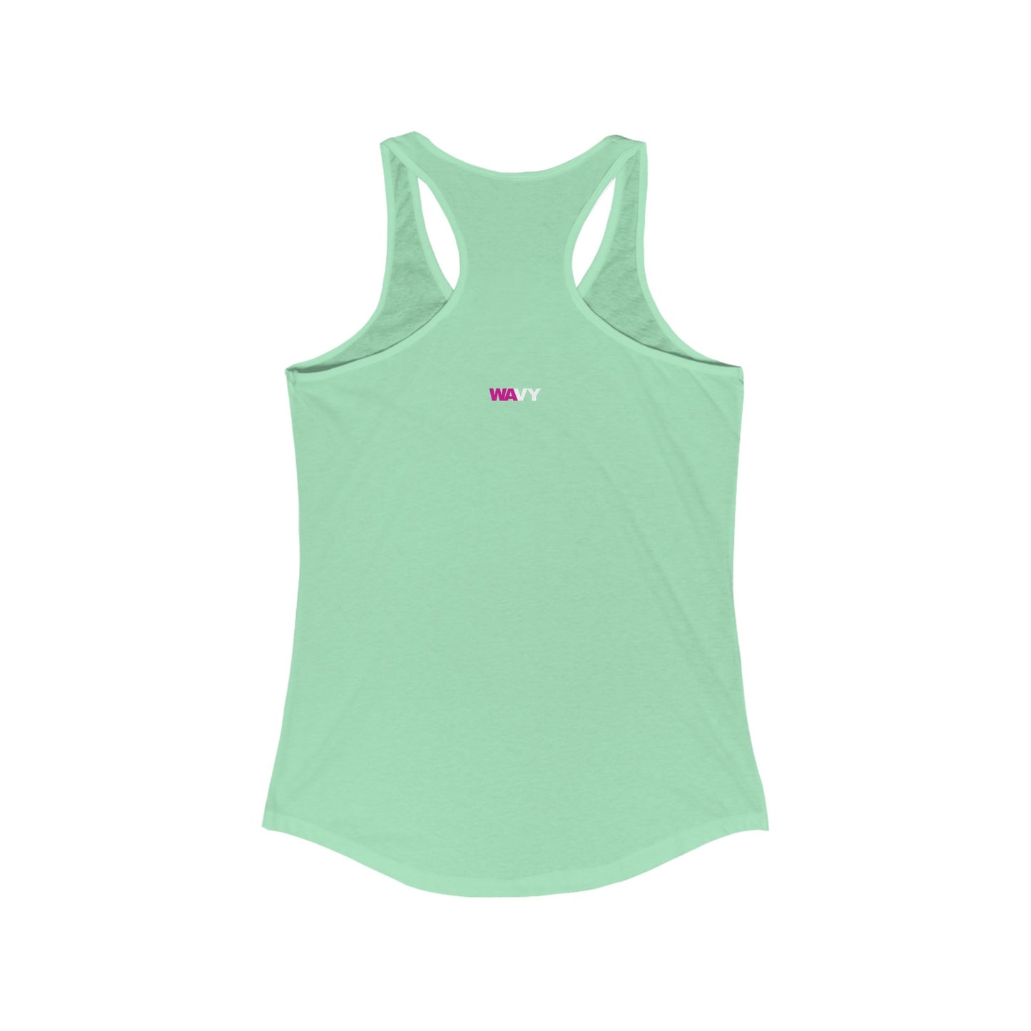 WAVY Brand Womens Racerback 2 Tone Tank