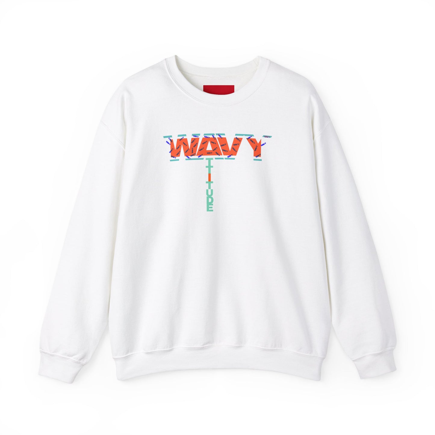 WAVY Brand Womens Attitude Crewneck Sweater
