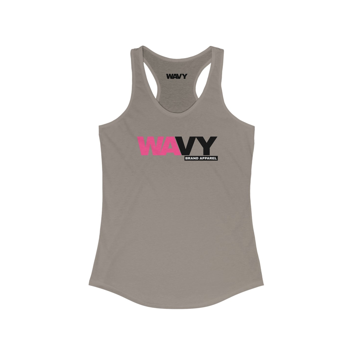 WAVY Brand Womens Racerback 2 Tone Tank