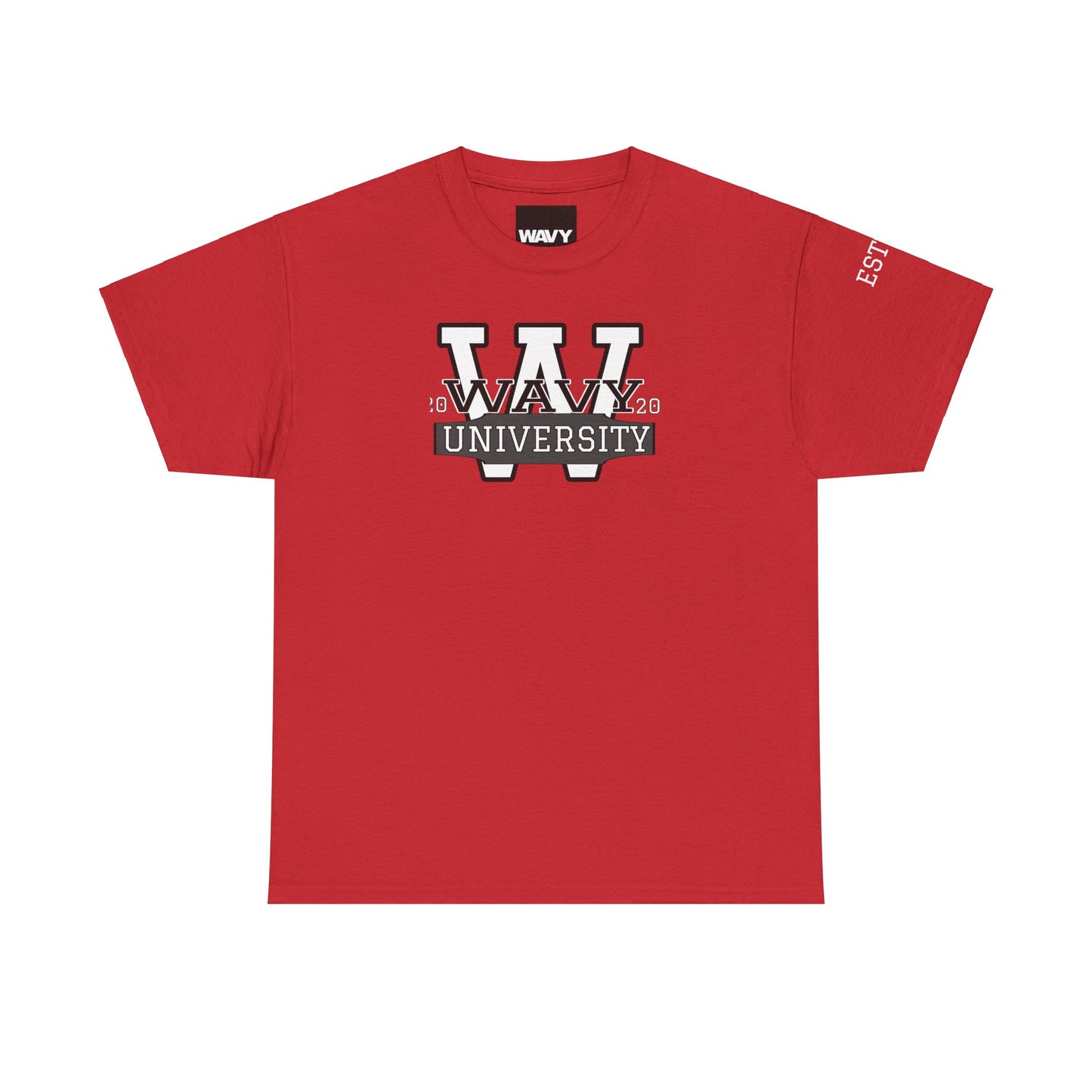 WAVY Brand University Banner Mens Crewneck Tee