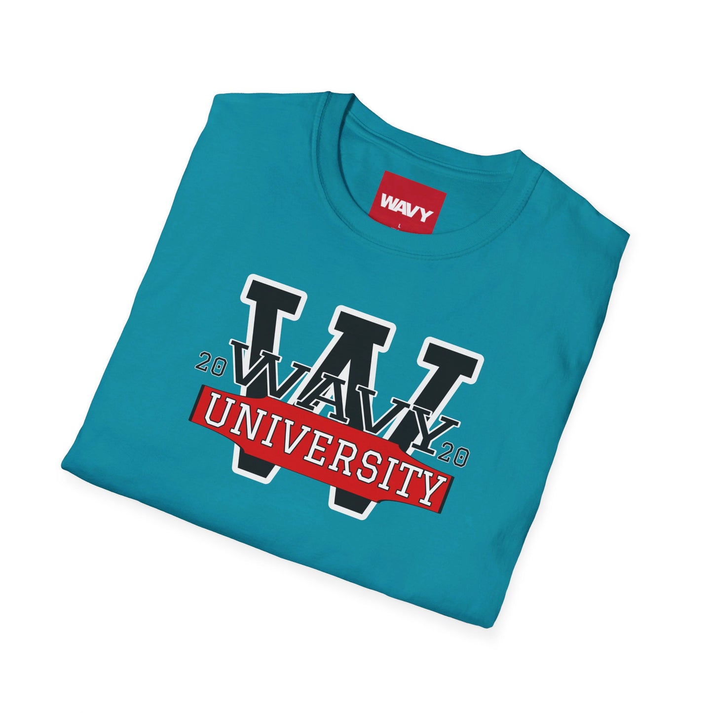 WAVY Brand University Banner Womens Crewneck Tee