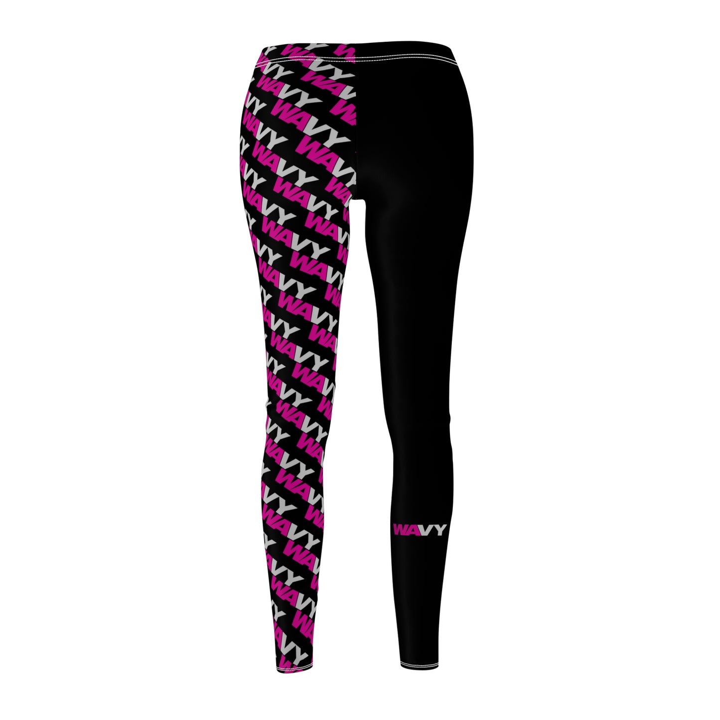 Womens WAVY Half Print Casual Leggings