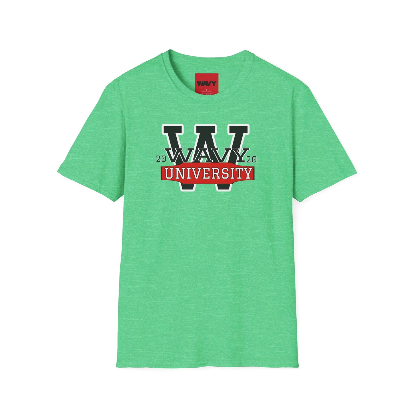 WAVY Brand University Banner Womens Crewneck Tee