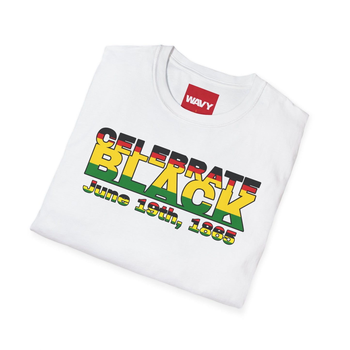 WAVY Brand Mens Black History Month Short Sleeve Crewneck Tee