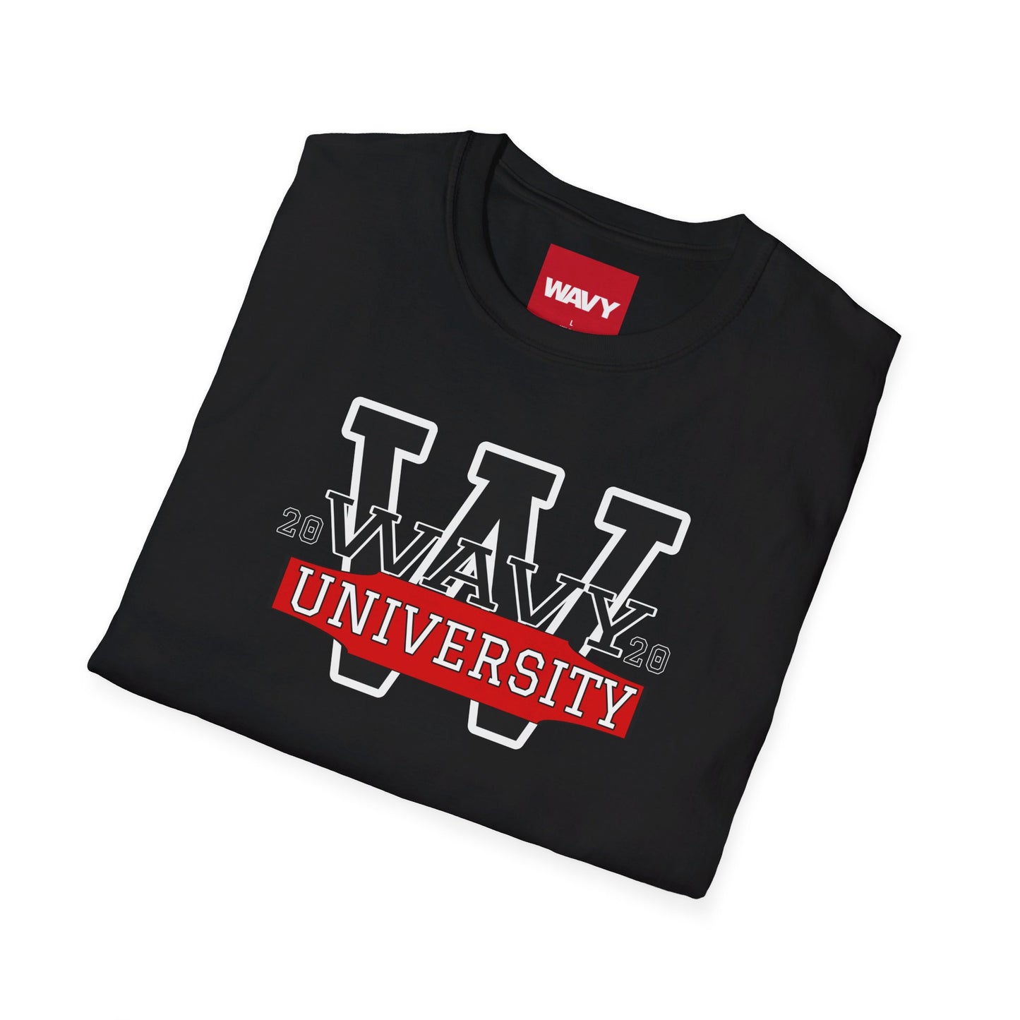 WAVY Brand University Banner Womens Crewneck Tee